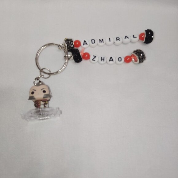 Funko Pop Bitty Admiral Zhao Handmade Beaded Keychain Avatar: The Last Airbender - Picture 1 of 3